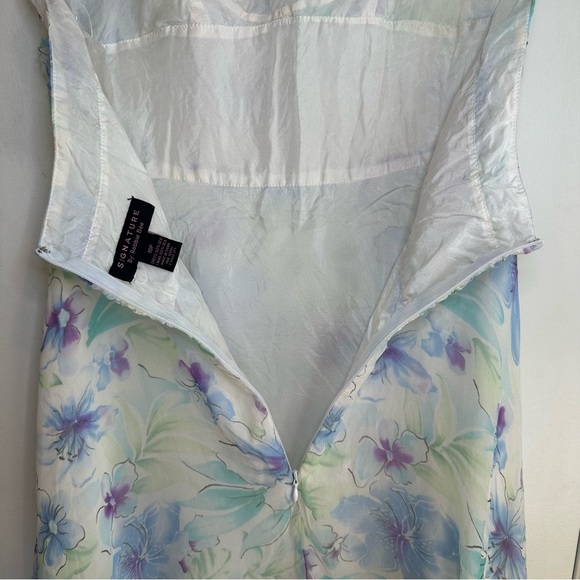 Signature by Robbie Bee Y2K 100% Silk Fairy Halter Dress. Size: 10P. - Picture 7 of 9
